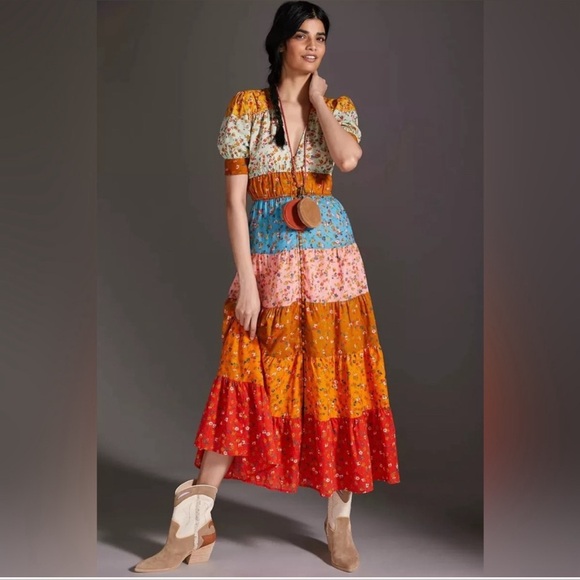 Anthropologie Dresses & Skirts - Anthropologie Layered Floral Dresss